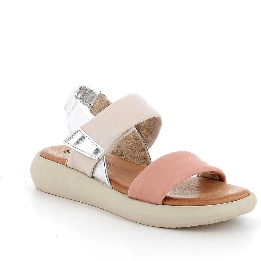 Woman Igi&Co Sandals And Flip Flops-Powder-Cream Women'S Leather Sandals