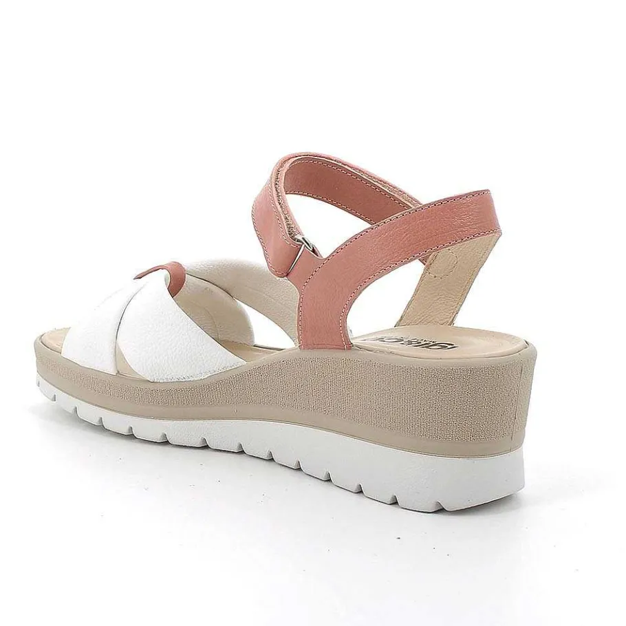 Woman Igi&Co Wedges-Powder-White Women'S Wedge Sandals