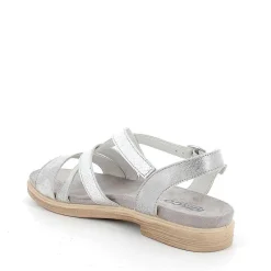 Woman Igi&Co Sandals And Flip Flops-Silver Women'S Leather Sandals
