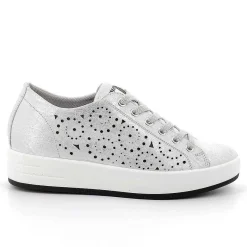 Woman Igi&Co Sneakers-Silver Women'S Leather Sneakers