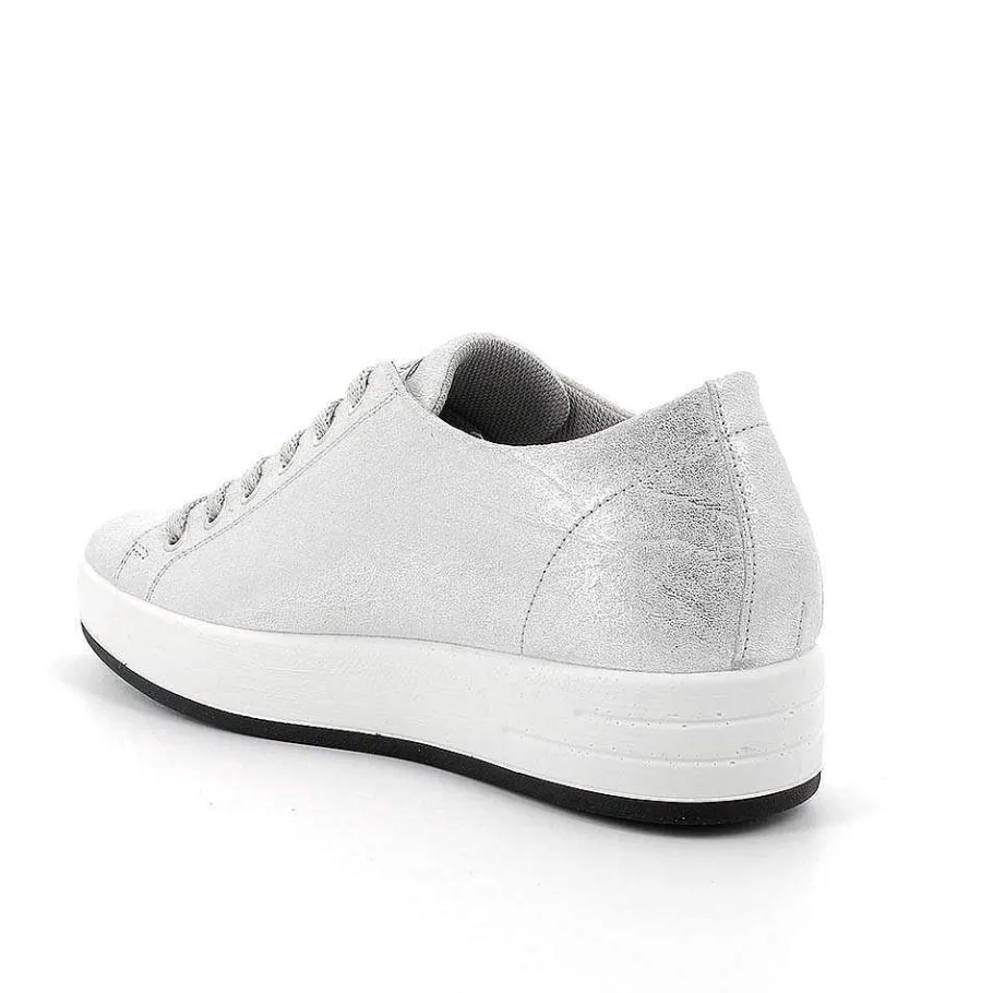 Woman Igi&Co Sneakers-Silver Women'S Leather Sneakers