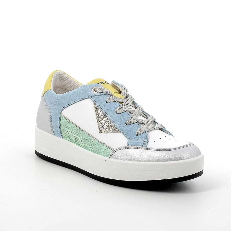 Woman Igi&Co Sneakers-Silver-White Women'S Leather Sneakers