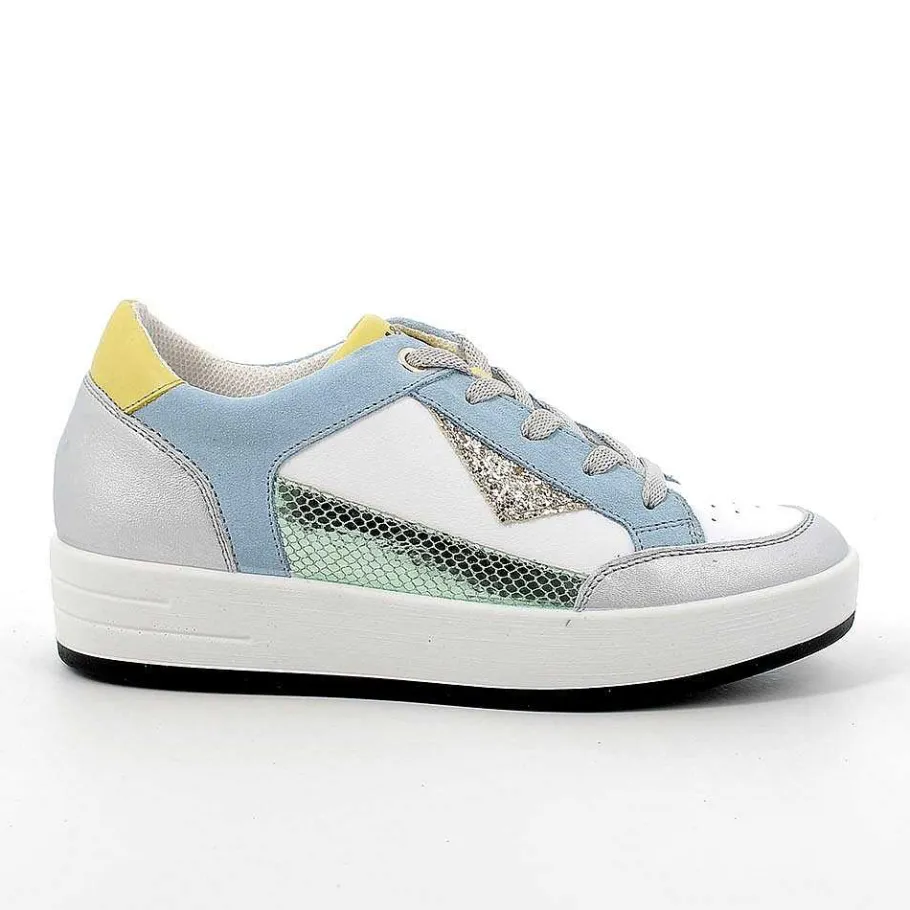 Woman Igi&Co Sneakers-Silver-White Women'S Leather Sneakers
