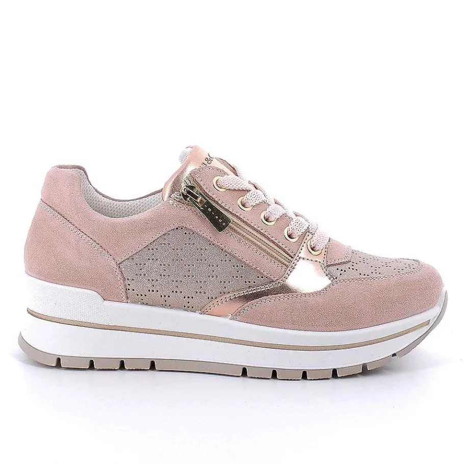 Woman Igi&Co Sneakers-Skin-Champagne Women'S Leather Sneakers