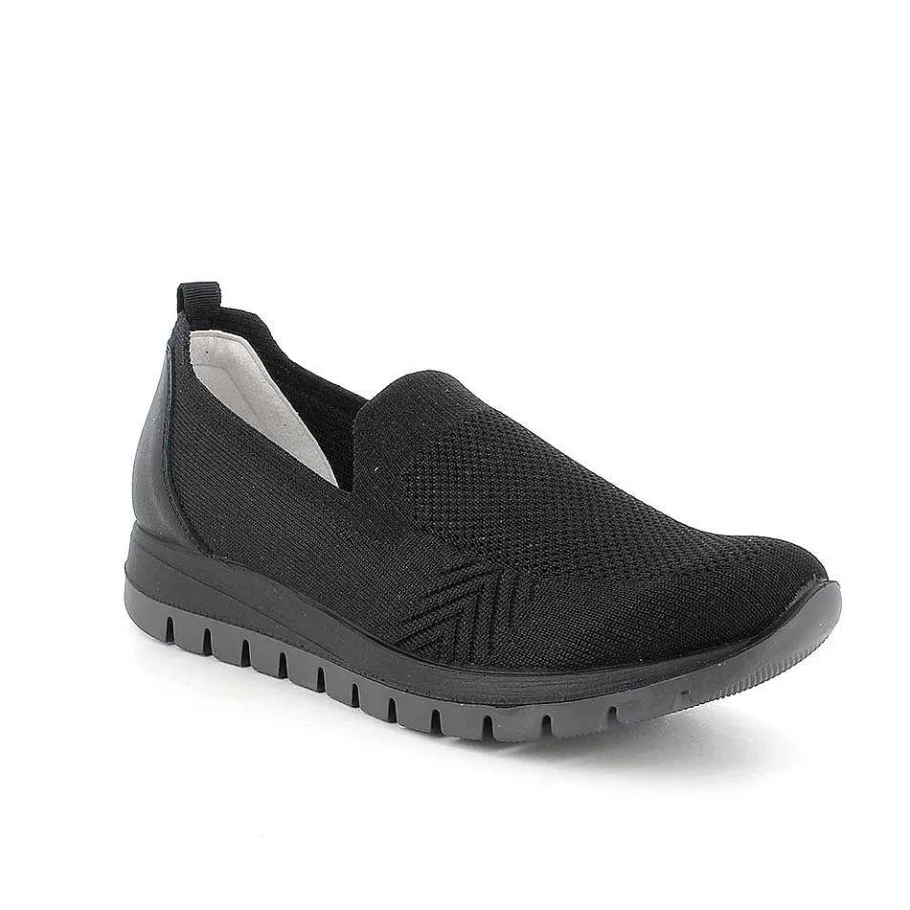 Woman Igi&Co Moccasins And Slip Ons-Slip On Black Women'S Sock