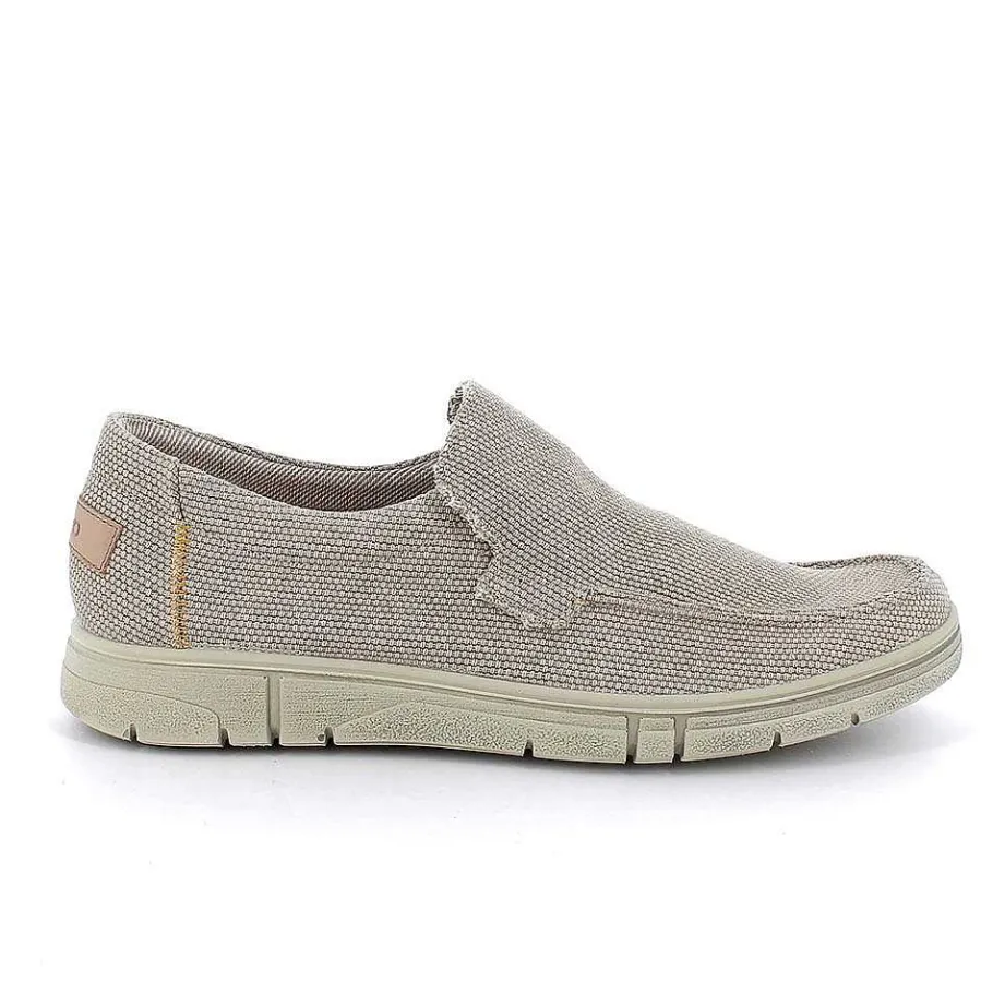 Man Igi&Co Moccasins And Flat Shoes-Taupe Men'S Slip On