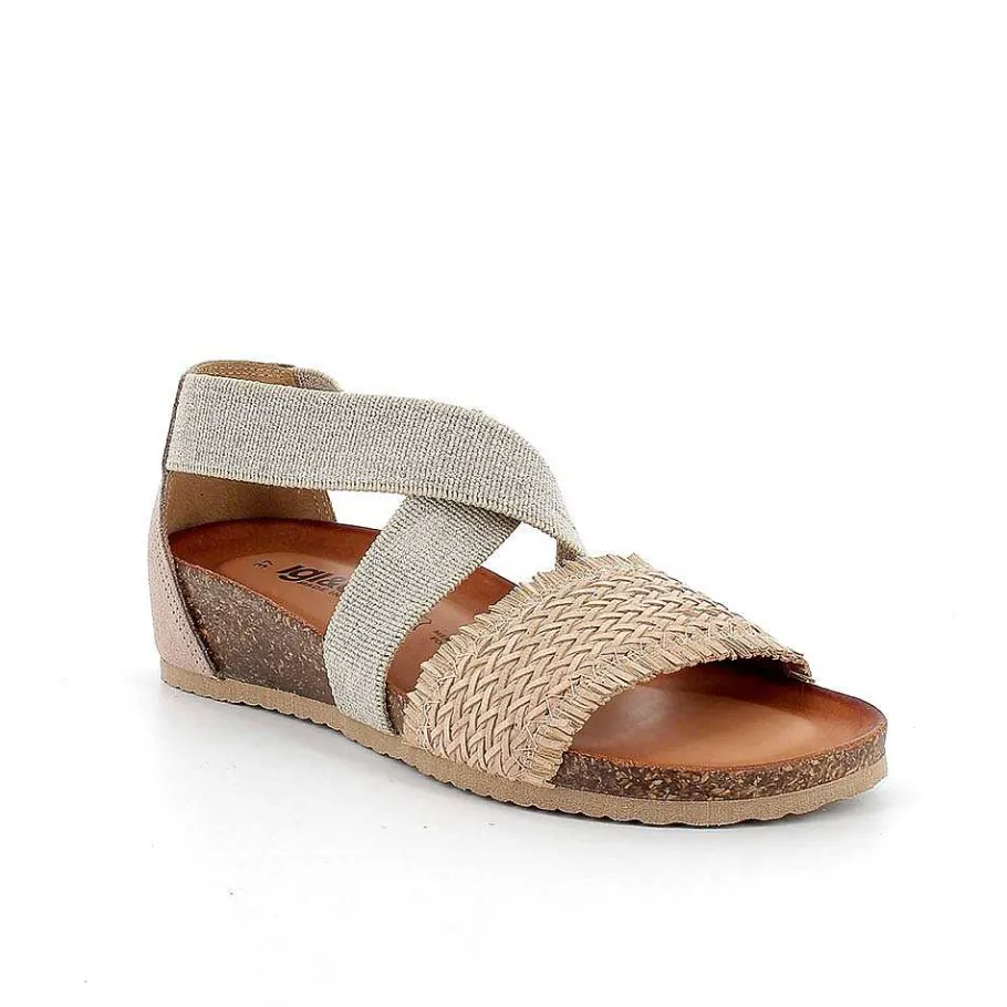 Woman Igi&Co Sandals And Flip Flops-Taupe Women'S Leather Sandals