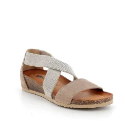 Woman Igi&Co Sandals And Flip Flops-Taupe Women'S Leather Sandals