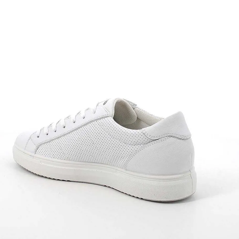 Man Igi&Co Sneakers-White Men'S Leather Sneakers