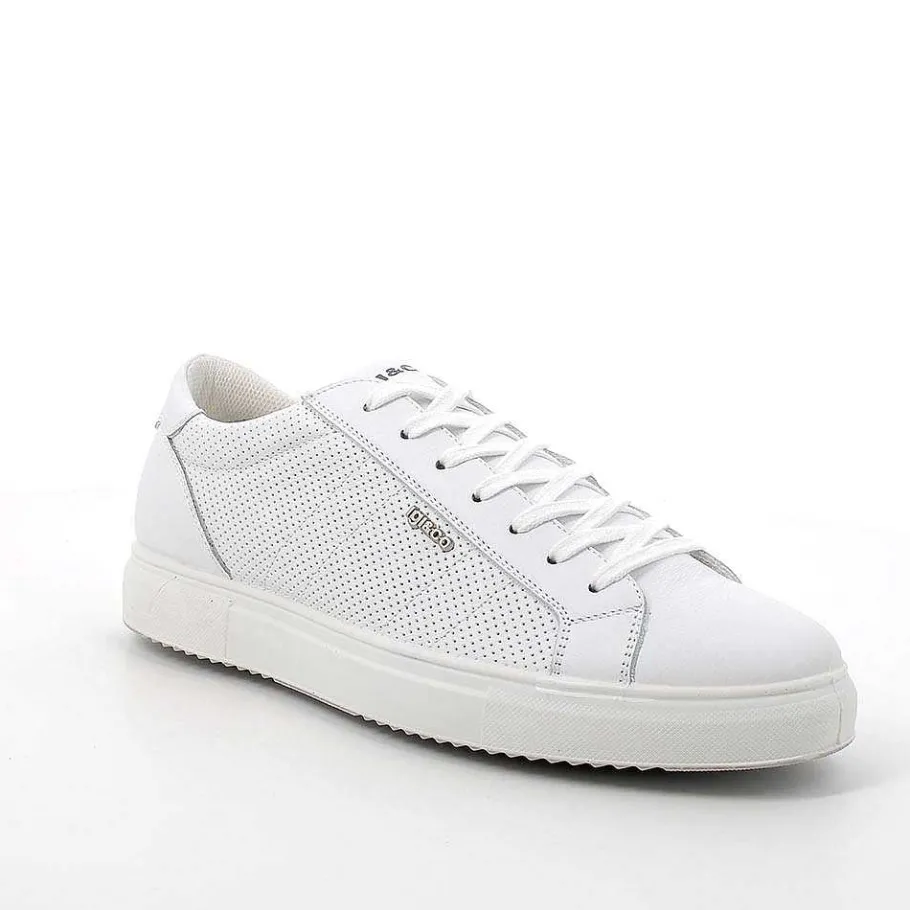 Man Igi&Co Sneakers-White Men'S Leather Sneakers