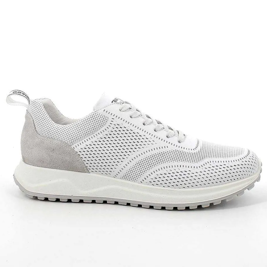Man Igi&Co Sneakers-White Men'S Leather Sneakers