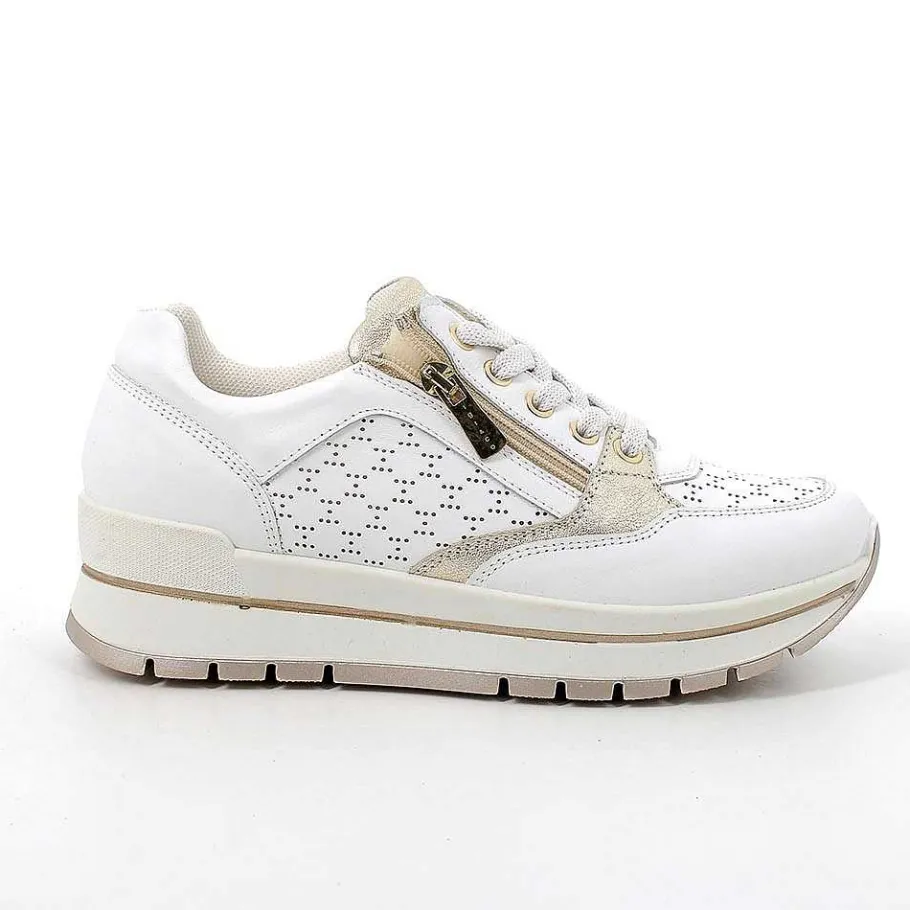Woman Igi&Co Sneakers-White Women'S Leather Sneakers