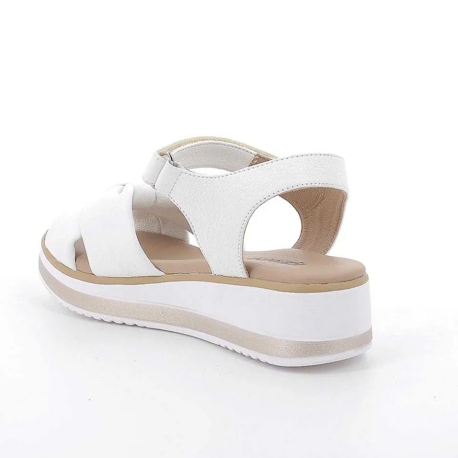 Woman Igi&Co Wedges-White Women'S Wedge Sandals