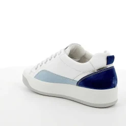 Woman Igi&Co Sneakers-White-Blue Women'S Leather Sneakers