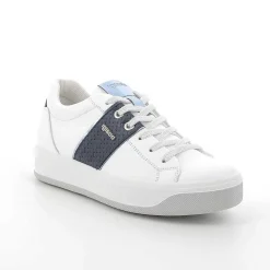 Woman Igi&Co Sneakers-White-Blue Women'S Leather Sneakers