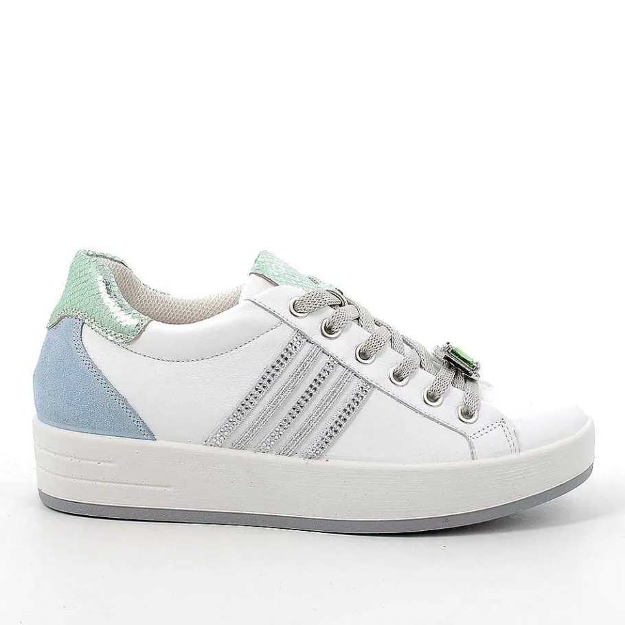 Woman Igi&Co Sneakers-White-Celestial Women'S Leather Sneakers