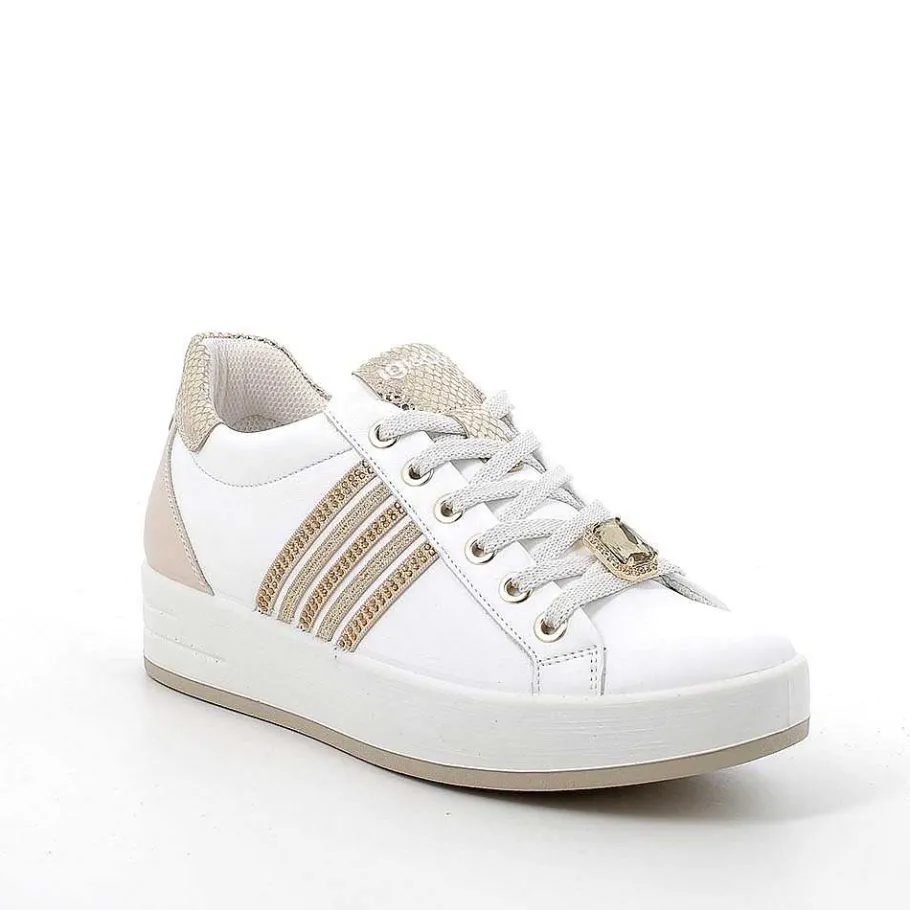 Woman Igi&Co Sneakers-White-Ecru Women'S Leather Sneakers