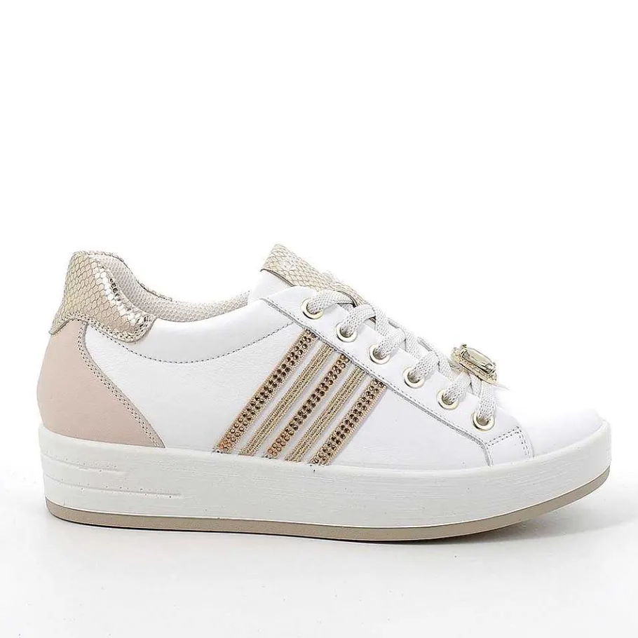 Woman Igi&Co Sneakers-White-Ecru Women'S Leather Sneakers