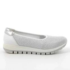 Woman Igi&Co Sneakers-White-Silver Women'S Ballerinas