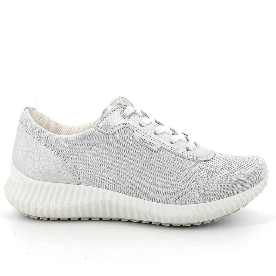 Woman Igi&Co Sneakers-White-Silver Women'S Sneakers