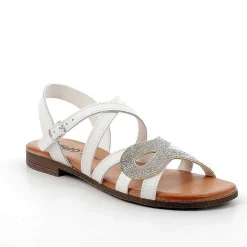 Woman Igi&Co Sandals And Flip Flops-Women'S Leather Sandals Milk