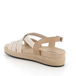 Woman Igi&Co Sandals And Flip Flops-Women'S Leather Sandals Rope-Cream