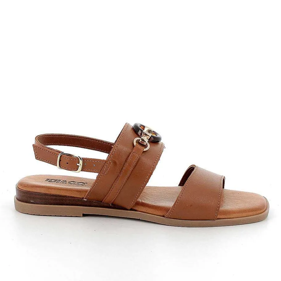 Woman Igi&Co Sandals And Flip Flops-Women'S Leather Sandals Tan