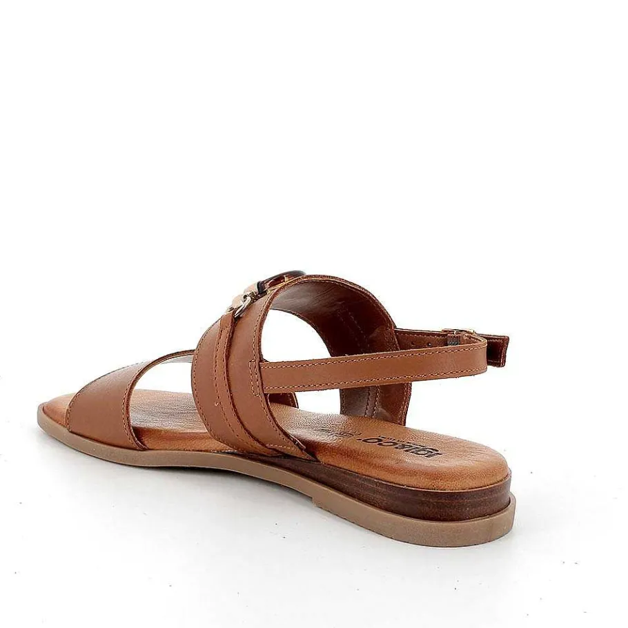 Woman Igi&Co Sandals And Flip Flops-Women'S Leather Sandals Tan