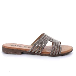 Woman Igi&Co Sandals And Flip Flops-Women'S Leather Sandals Tan