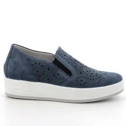 Woman Igi&Co Moccasins And Slip Ons-Women'S Leather Slip On Jeans