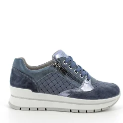 Woman Igi&Co Sneakers-Women'S Leather Sneaker Jeans