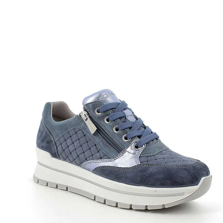 Woman Igi&Co Sneakers-Women'S Leather Sneaker Jeans