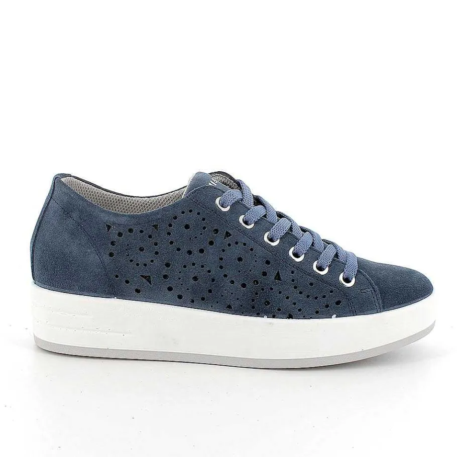 Woman Igi&Co Sneakers-Women'S Leather Sneakers Jeans