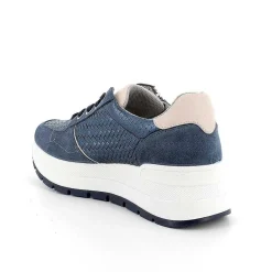 Woman Igi&Co Wedges-Women'S Leather Wedge Sneakers Jeans