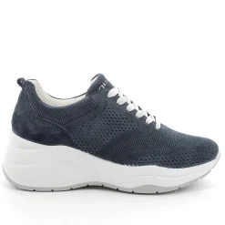Woman Igi&Co Wedges-Women'S Leather Wedge Sneakers Jeans