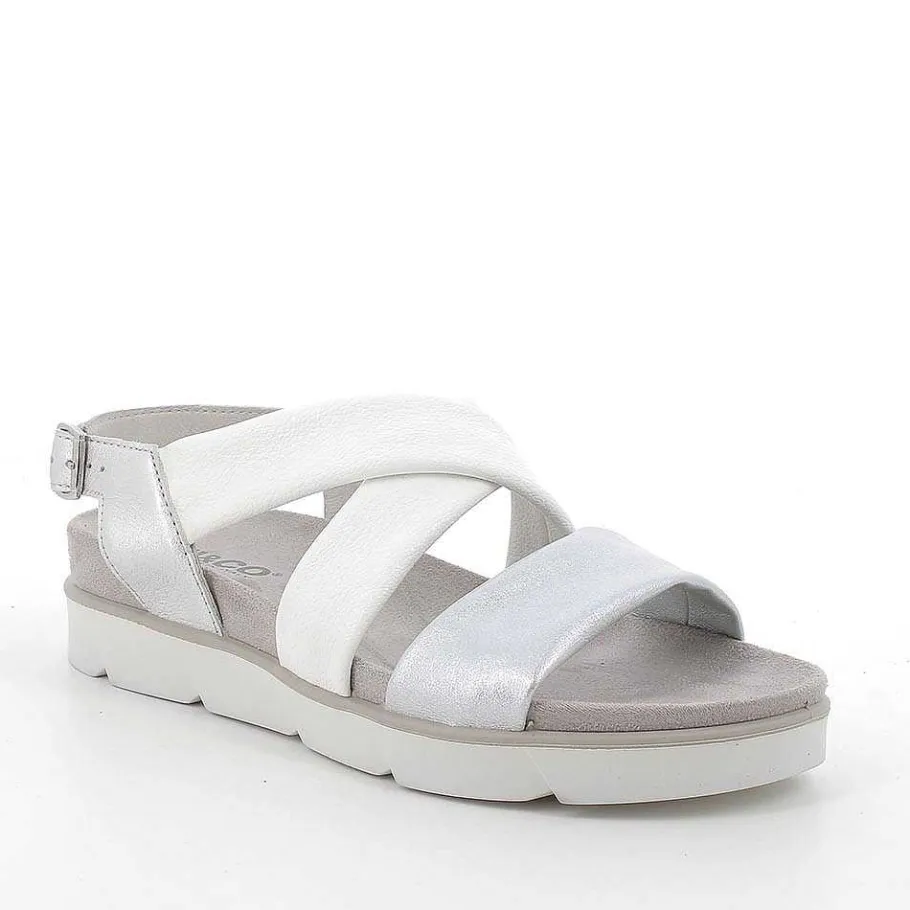 Woman Igi&Co Sandals And Flip Flops-Women'S Sandals Silver-White