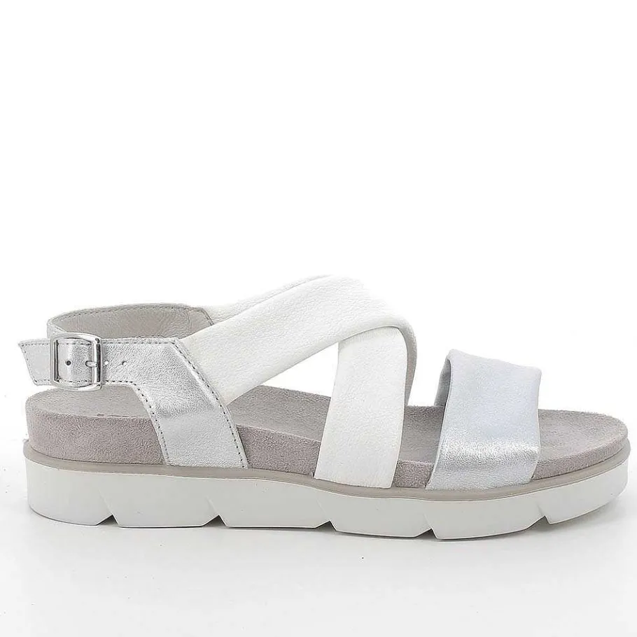 Woman Igi&Co Sandals And Flip Flops-Women'S Sandals Silver-White