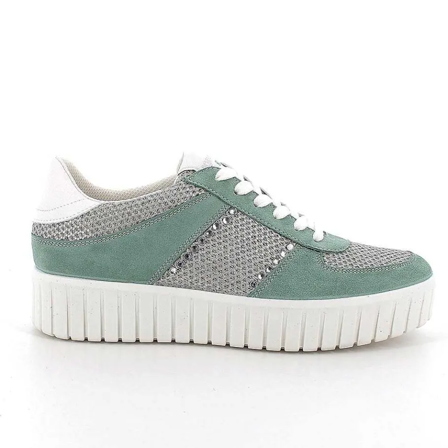 Woman Igi&Co Eco-Sustainable Shoes-Women'S Sneakers Mint-Silver