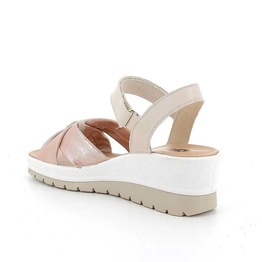 Woman Igi&Co Wedges-Women'S Wedge Sandals Cream-Pearl Pink